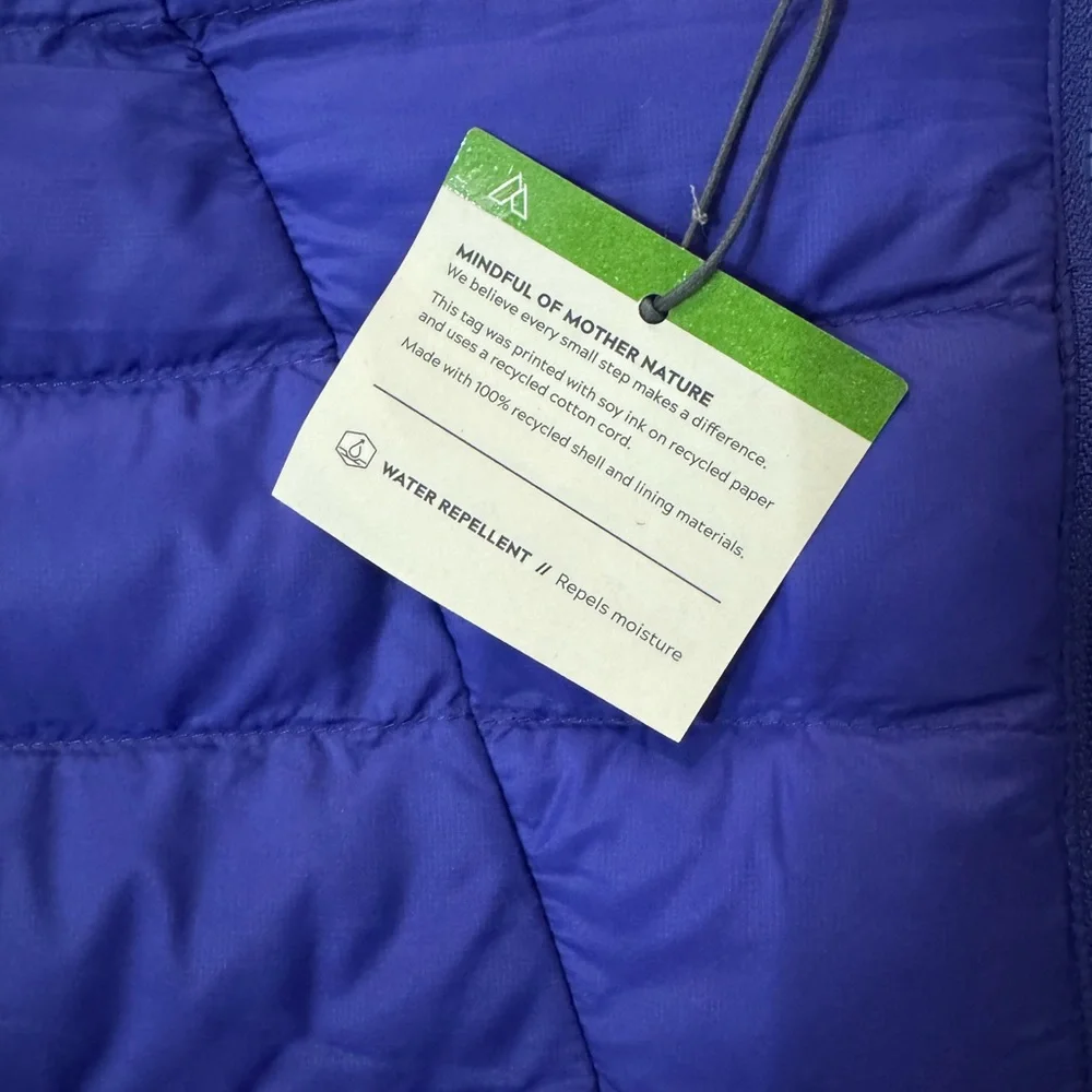 NWT Womens Alpine Designs Mountainside Jacket Water Repellent Small Blue Purple‎